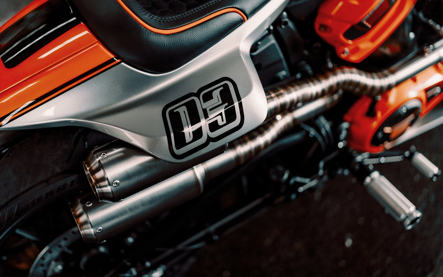 Harley-davidson Sportster S 1250 exhaust system stainless steel muffler shorty racing pie-cut design NEW